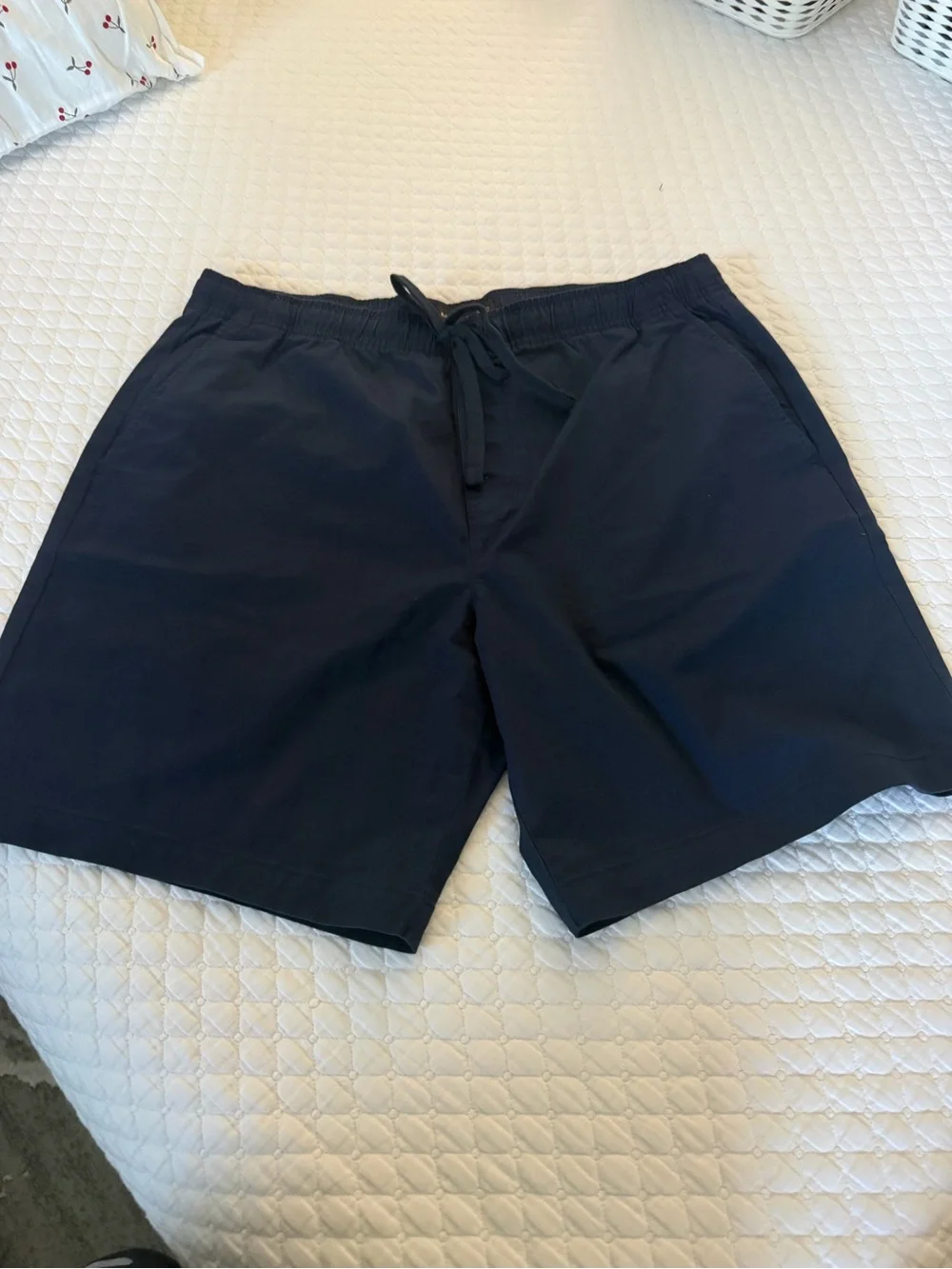 Banana Republic Men's Dark Navy Drawstring Athletic Shorts